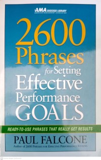 Image of 2600 Phrases for Setting Effective Performance Goals