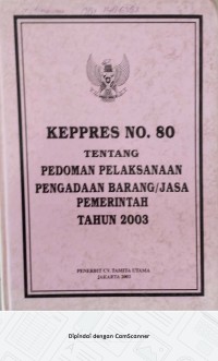 Image of KEPPRES NO. 80