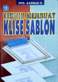 Image of TEKNIK MEMBUAT KLISE SABLON